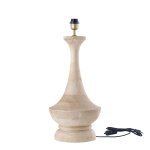 Ahid Natural Mango Wood Classic Table Lamp Round