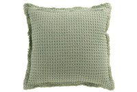 J-Line cushion Waffle pattern - cotton - light green