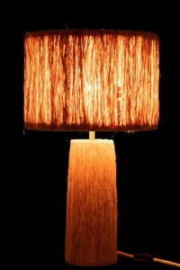 J-Line table lamp Banana leaves - jute - natural