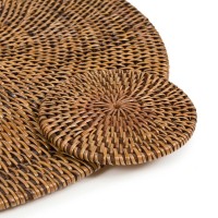 De koloniale placemat - natuurlijk bruin