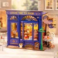 Robotime, DIY Huisje Leisure Time Tea Room, DG171, 18x15,5x24cm
