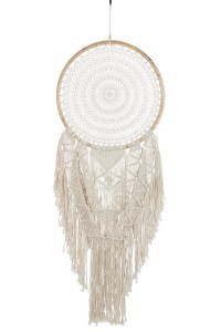 J-Line dream catcher Fiona - cotton - white