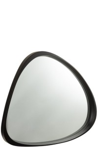 J -Line Spiegel Giles - Glass - Black - Large - Ø 90 cm