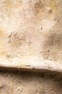 Haania Beige Cement Round Pot With Middle Line XL