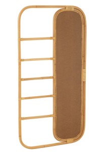 J-Line spiegel Ladder - rotan - naturel