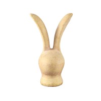 Remy Yellow Cement Rabbit Head Shaped Statue L