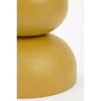 Luna Bijzettafel - H46 x Ø32 cm - IJzer - Okergeel