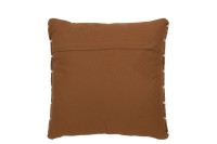 J-Line cushion Lines Outdoor - polyester - brown/white