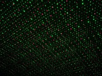 Laser outside spy with projector, skewer made of plastic, colorful, with integrated LED, spotlight for outside