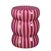 Skipper Bijzettafel - H44 x Ø32 cm - Keramiek - Paars