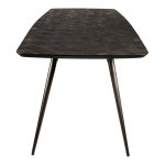 Fieron Black Acaia Wooden Dining Table Oval 240cm