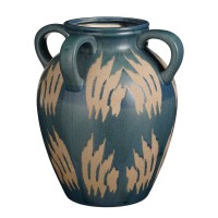 Caldo Vase - L28 x W28 x H36 cm - Ceramic - Dark blue