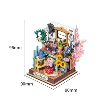 Robotime, DIY Huisje Dreaming Terrace Garden, DS030, 9x9x9,6cm