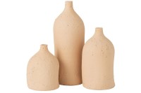 J-Line vase Enya Bottle - ceramic - beige - large