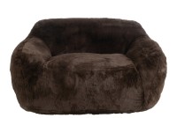 J-Line Sofa Cutie Polyester Bruin Large