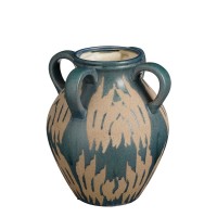 Caldo Vase - L25 x W24 x H30 cm - Ceramic - Dark blue