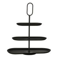 Rama Etagere 3 Layers - L48 x W20 x H55 cm - Metal - Black