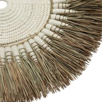 The Raffia Macramé Wall Deco - White Natural