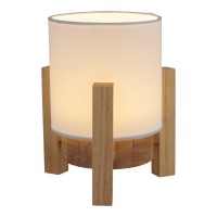 Ackitical lamp "Madita" 19 cm high, in white/nature, with integrated LED, dimmable with touch sensor