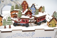 Music box DIY 3D Wooden Puzzle, Snow Train, Tone-Cheer, TQ058, 14x14x12.2cm