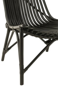 J-Line chair Rattan - jute - black