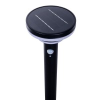 LED Solar-Stehleuchte "NORA" mit Erdspieß , für Außen, Erdspieß aus Metall und Kunststoff in Schwarz, mit integrierter LED
