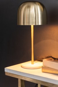 J-Line table lamp Queen - metal/marble - gold