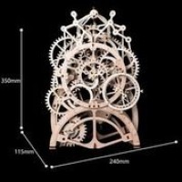 Wooden Puzzle 3D Pendule Clock, Robotime, LK501, 23.4x11.7x34.6cm.