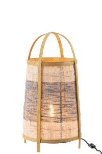 J-Line floor lamp Jeans - bamboo - blue