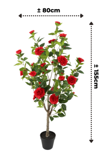 Artificial Japanese Rose Plant 155cm