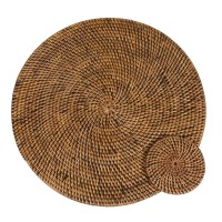 De koloniale placemat - natuurlijk bruin