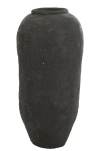 J -Line Vase - Paper Mache - Black - Large - 99 cm high