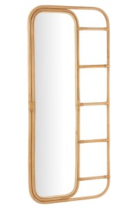 J-Line spiegel Ladder - rotan - naturel - 180 x 80 cm