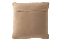 J-Line cushion Ibiza - polyester - natural/white