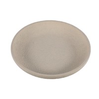 Hillie Cream Round Cement Bowl Rough Finish L