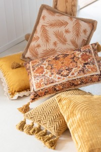 J-Line cushion Vintage Rectangle - polyester - mix