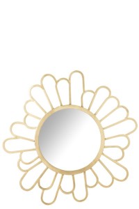 J-Line Mirror Flower Metal/Mirror Gold