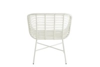 J-Line Rachelle outdoor chair - metal - white