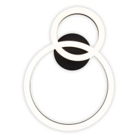 LED CCT ceiling light "Circulo" made of black metal and sand-colored plastic 53 cm long