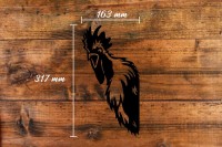 Kiekeboe Haan/ Rooster Herman, 141632, Black, 31.7x16.3x0.2cm