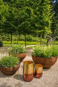 The Two Tone Brass Planter - Brass - XL