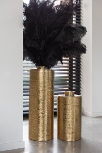 J -Line Vase Round - Metal - Gold - Large - 60 cm high