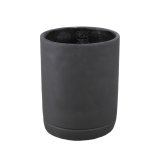 Vik Purple Dark Cement Cylinder Pot Round Matt L
