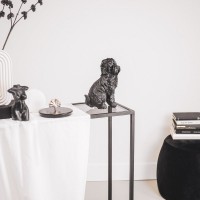 Ornament - Labradoodle Dog - Polyresin - Black - 16x23,5cm