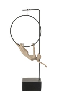 J-Line Gymnast Hoop Gamma Resin Beige/Black