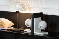 J-Line table lamp Mushroom Balls - metal - white/black - small