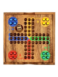 Logic Giochi Mens Don't Worry Wooden Board Game, LG620, 14x14x4cm