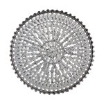 Xavery Copper Round Iron Wall Panel Carved Look S