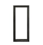 Kyro Black Acacia Wood Rectangle Mirror Small