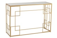J-Line Console Lines Metal/Glass Gold